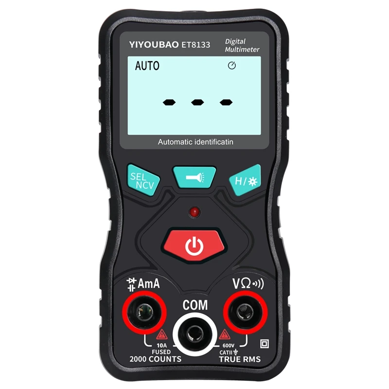 Automatic Digital Multimeter 600V True-RMS Smart NCV AC/DC Voltage Current Ohm Capacitance Diode Test Multimetro Tool Flashlight
Automatic Digital Multimeter 600V True-RMS Smart NCV AC/DC Voltage Current Ohm Capacitance Diode Test Multimetro Tool Flashlight