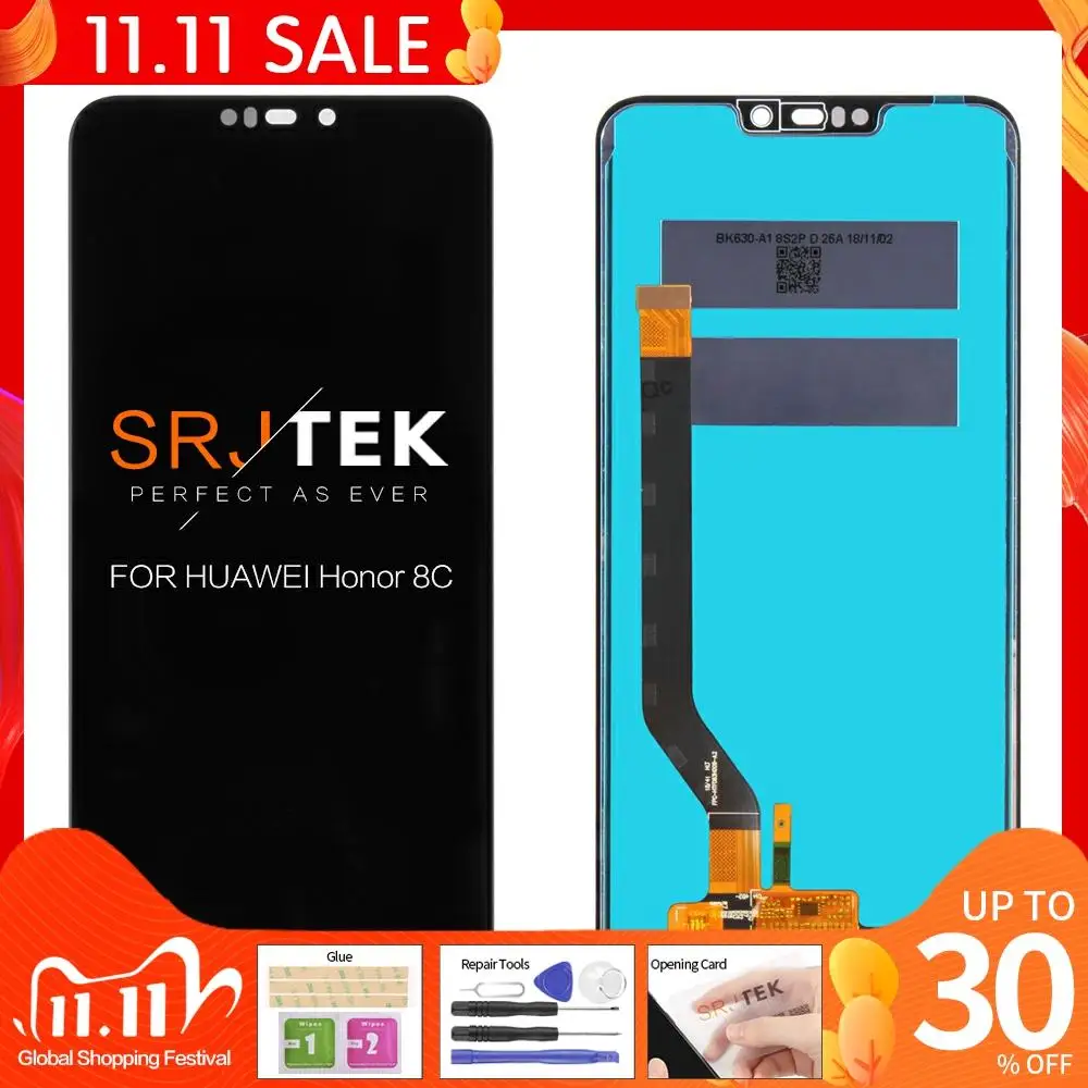 6.26''New lcd For Huawei Honor 8C Display Touch Screen Digitizer Assembly For Huawei Honor Paly 8C BKK-AL10 LCD Replacement
6.26''New lcd For Huawei Honor 8C Display Touch Screen Digitizer Assembly For Huawei Honor Paly 8C BKK-AL10 LCD Replacement