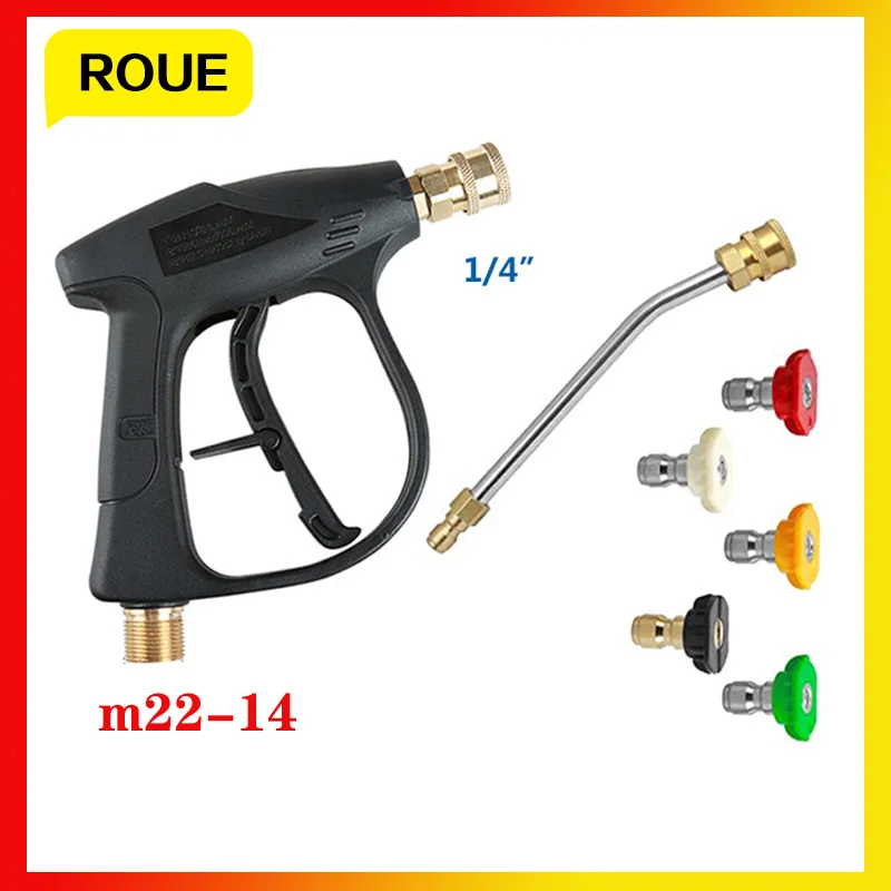 1/4" Quick Connector Spray Gun For Cars Pressure Washer Gun For M22 Metric Thread Car Cleaning Tools Jet Washer High Pressure
1/4" Quick Connector Spray Gun For Cars Pressure Washer Gun For M22 Metric Thread Car Cleaning Tools Jet Washer High Pressure