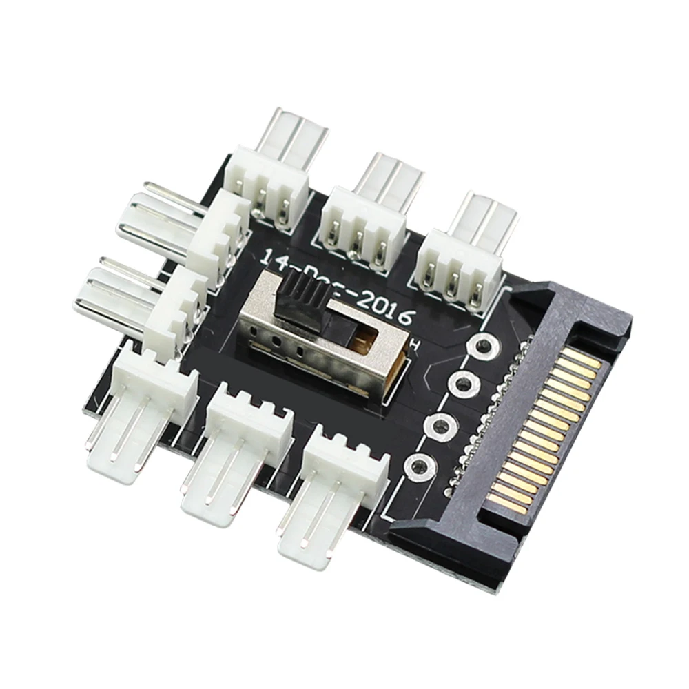 SATA 4PIN 8 Channel Fan Speed Controller PWM Temperature Controller PC Fan Cable Hub 3 Speed Regulation DIY PC Case Parts
SATA 4PIN 8 Channel Fan Speed Controller PWM Temperature Controller PC Fan Cable Hub 3 Speed Regulation DIY PC Case Parts