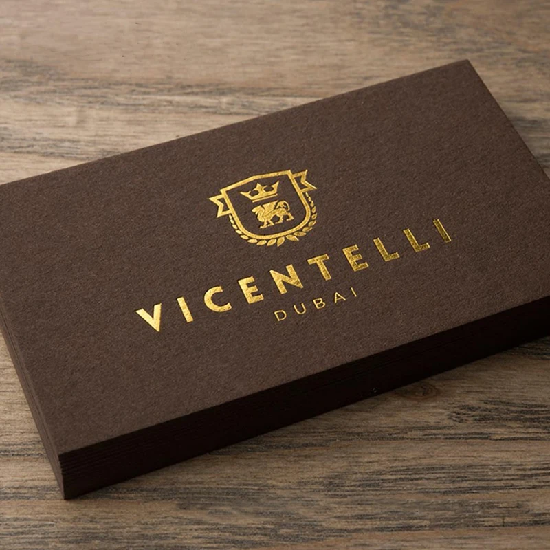 600gsm High End Coffee Paper Invitation Card with Gold Letterpress LOGO Embossed Foiled Print Silver Save Date for Business Meet
600gsm High End Coffee Paper Invitation Card with Gold Letterpress LOGO Embossed Foiled Print Silver Save Date for Business Meet
