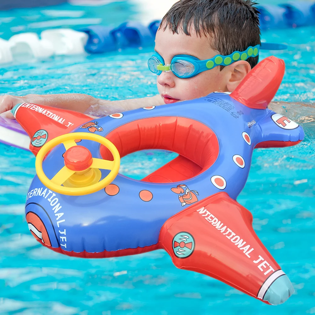 

Детское Надувное плавательное кольцо, игрушки для бассейна, утолщенное сиденье из ПВХ, плавающий круг, портативная прочная цветная игрушка ...