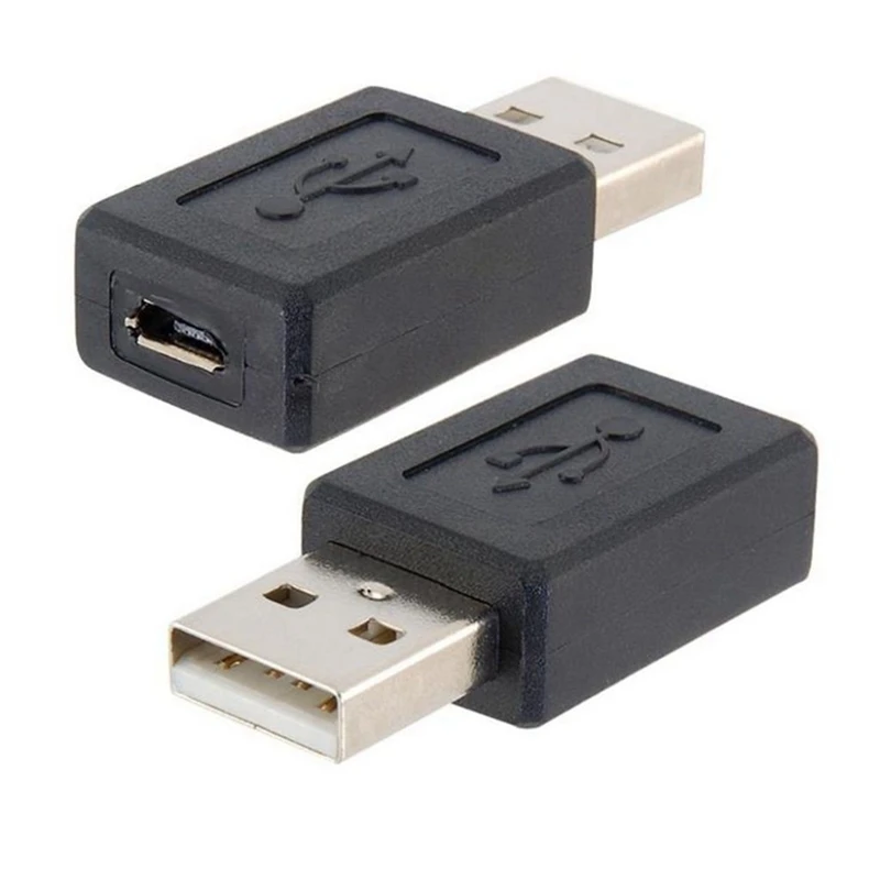 Оптовая продажа черный Переходник USB 2 0 типа A мама-micro B мама преобразователь