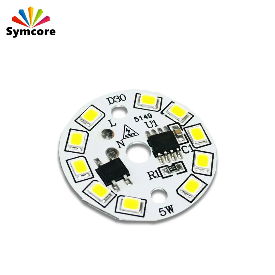 DIY LED Bulb Lamp AC220V Input Smart IC LED Bean LED Chip For Bulb Light SMD 5W Light Chip Warm White Pure White
DIY LED Bulb Lamp AC220V Input Smart IC LED Bean LED Chip For Bulb Light SMD 5W Light Chip Warm White Pure White