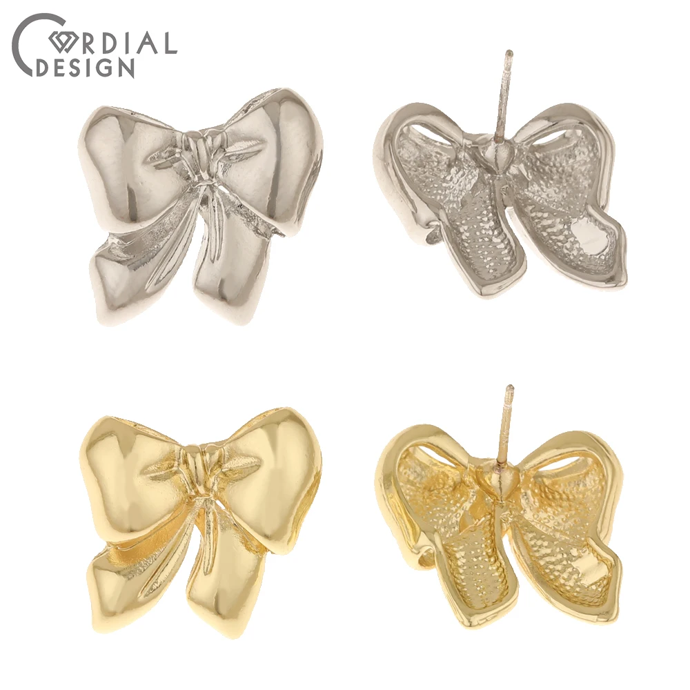 Cordial Design 100Pcs 17*18MM Jewelry Accessories/DIY Making/Bowknot Shape/Jewelry Finding & Components/Hand Made/Earrings Stud
Cordial Design 100Pcs 17*18MM Jewelry Accessories/DIY Making/Bowknot Shape/Jewelry Finding & Components/Hand Made/Earrings Stud