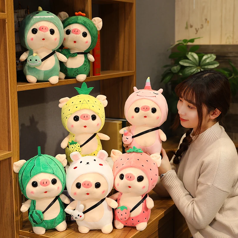 25/35cm Kawai Pig Wear One's Hat Transformation Plush Doll Soft Pillow Fur Doll Baby Toy Christmas Gifts
25/35cm Kawai Pig Wear One's Hat Transformation Plush Doll Soft Pillow Fur Doll Baby Toy Christmas Gifts