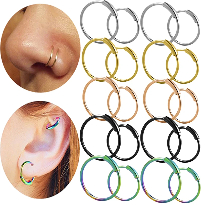 Stainless Steel Piercing Nose Rings For Women Men Classic Simple Hip Hop Hoop Earrings Lip Nose Body Piercing Fashion Jewelry
Stainless Steel Piercing Nose Rings For Women Men Classic Simple Hip Hop Hoop Earrings Lip Nose Body Piercing Fashion Jewelry