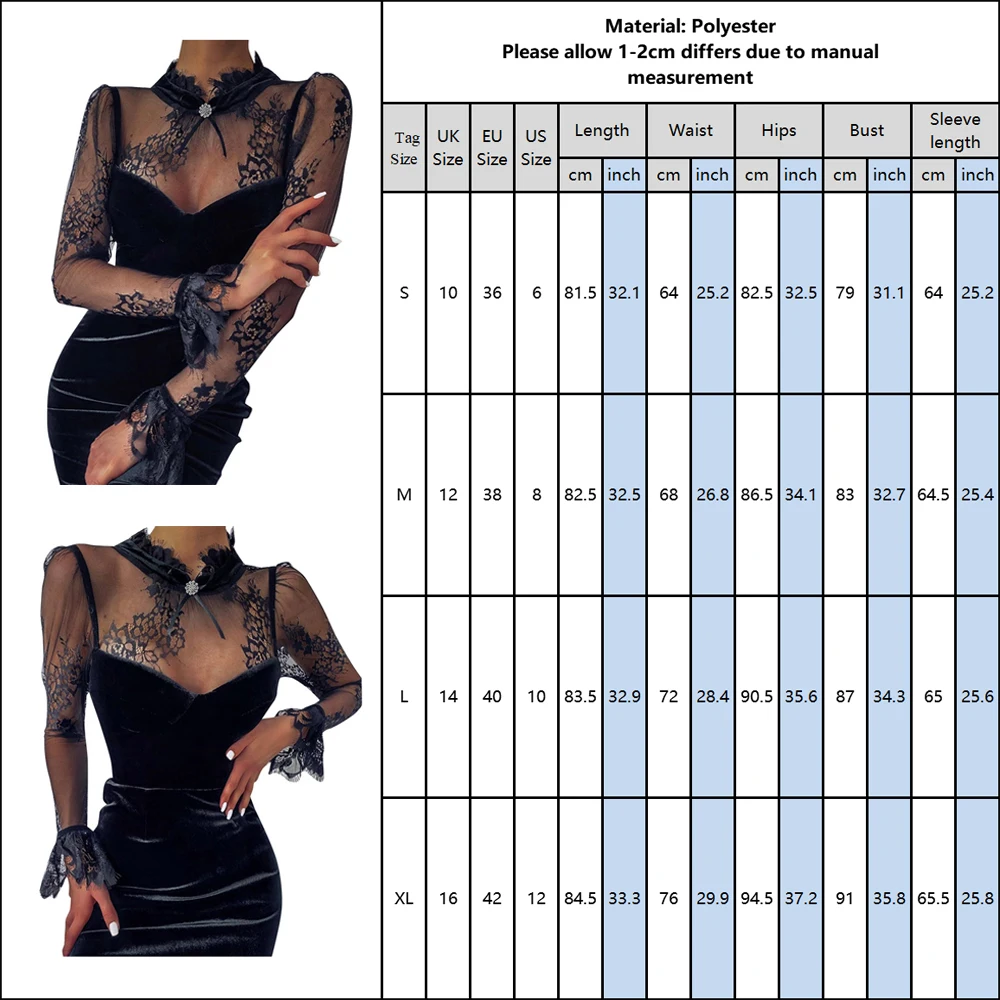 Women Elegant Dress 2020 New Fashion Lace Velvet Bodycon Dresses Perspective Sexy Slimming Cocktail Party Mujer Dress Solid D30
Women Elegant Dress 2020 New Fashion Lace Velvet Bodycon Dresses Perspective Sexy Slimming Cocktail Party Mujer Dress Solid D30