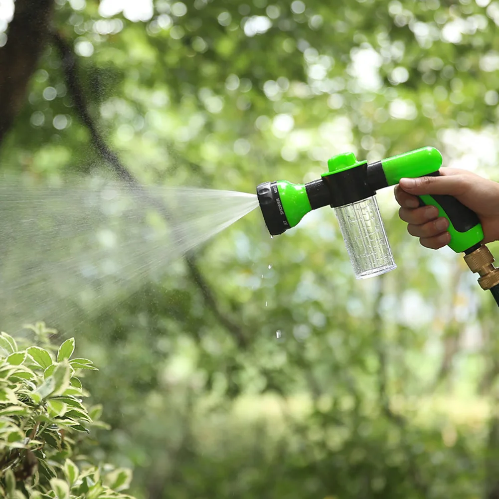 High Pressure Car Water Gun Wash Foam Sprayer With Container 8 Patterns Adjustable Flow Hose Hose For Car Water Spray Gun Tool
High Pressure Car Water Gun Wash Foam Sprayer With Container 8 Patterns Adjustable Flow Hose Hose For Car Water Spray Gun Tool