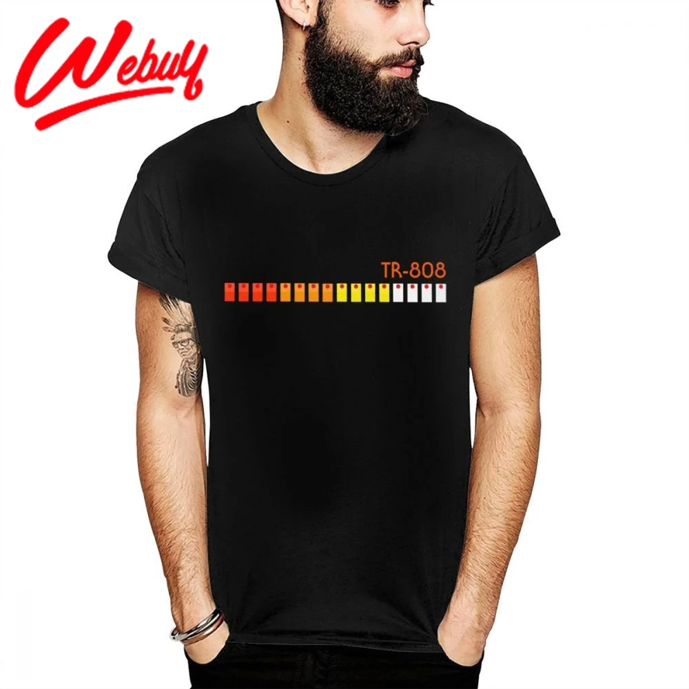 ROLAND TR 808 303 909 Футболка модная Винтажная Повседневная Мягкая хлопковая с круглым