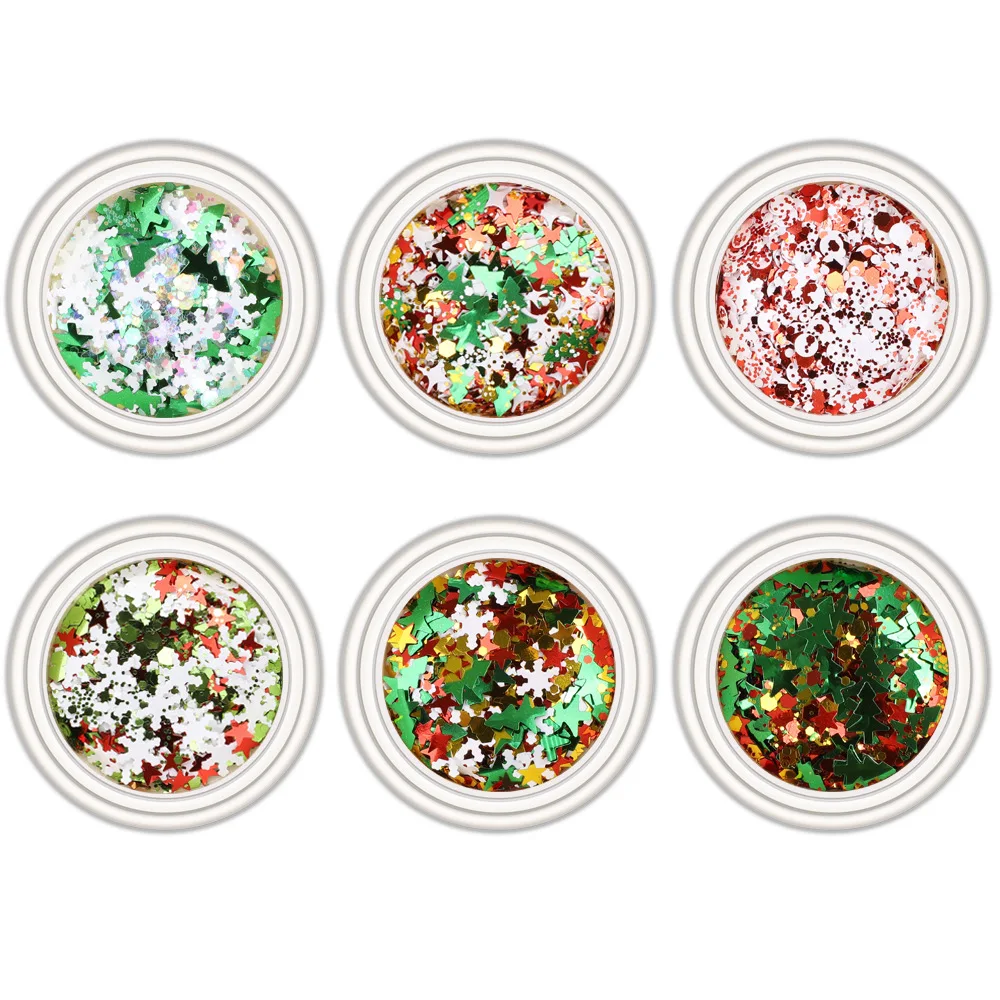 1Box/Set Laser Snowflake Star Christmas Tree Sequin Nail Polish Winter Christmas Design Theme Nail Decal Boxed Decoration Set
1Box/Set Laser Snowflake Star Christmas Tree Sequin Nail Polish Winter Christmas Design Theme Nail Decal Boxed Decoration Set