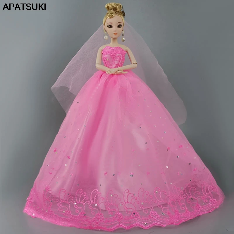 Pink Fashion Doll Dress For Barbie Doll Clothes Gown Wedding Dresses Outfits For Barbie Dollhouse 1/6 Dolls Accessories
Pink Fashion Doll Dress For Barbie Doll Clothes Gown Wedding Dresses Outfits For Barbie Dollhouse 1/6 Dolls Accessories