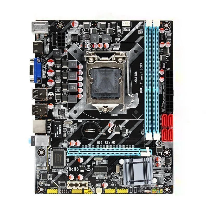 H55 Motherboard LGA1156 DDR3 Supports Xeon Core 2/3 i3/i5/i7 CPU Motherboards PCI-Express USB Ports Desktop Mainboard ZX-H55M
H55 Motherboard LGA1156 DDR3 Supports Xeon Core 2/3 i3/i5/i7 CPU Motherboards PCI-Express USB Ports Desktop Mainboard ZX-H55M
