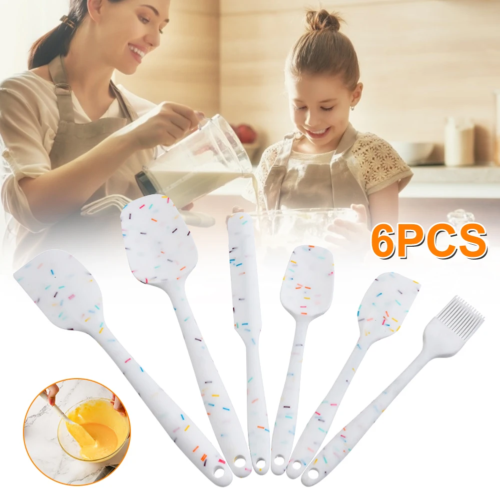 6Pc Silicone Non-Stick Spatula Set Food Grade Cookie Pastry Scraper Brush Cake Baking Butter Mixing Tool Cooking Baking Utensils
6Pc Silicone Non-Stick Spatula Set Food Grade Cookie Pastry Scraper Brush Cake Baking Butter Mixing Tool Cooking Baking Utensils