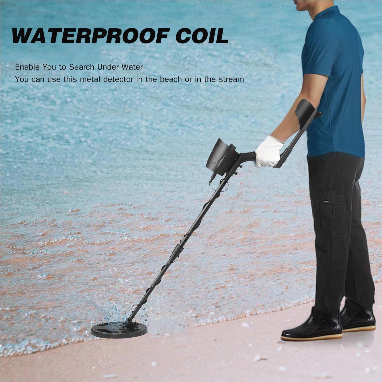 Metal Detector Dual Mode High-Accuracy Metal Finder with Waterproof Search Coil Adjustable Stem with Low Battery Indicator
Metal Detector Dual Mode High-Accuracy Metal Finder with Waterproof Search Coil Adjustable Stem with Low Battery Indicator