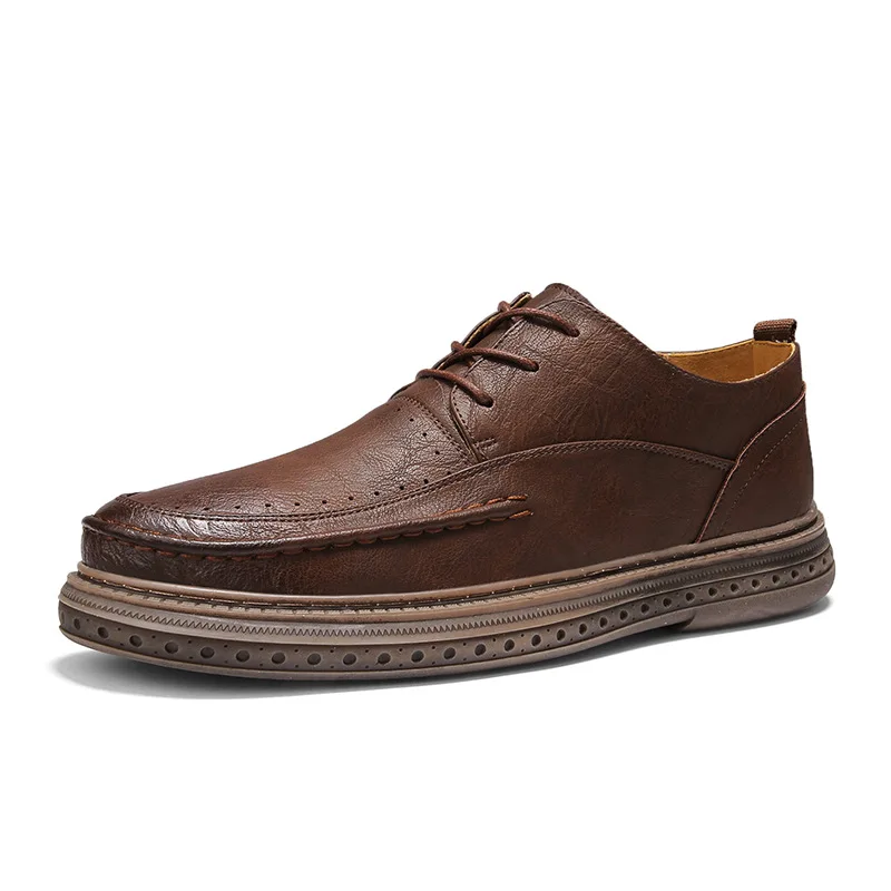 Fashion Men Leather Shoes Low Top Men Round Head Leather Shoes Cozy Waterproof Men Loafers Waterproof Sneakers Men Zapatillas
Fashion Men Leather Shoes Low Top Men Round Head Leather Shoes Cozy Waterproof Men Loafers Waterproof Sneakers Men Zapatillas