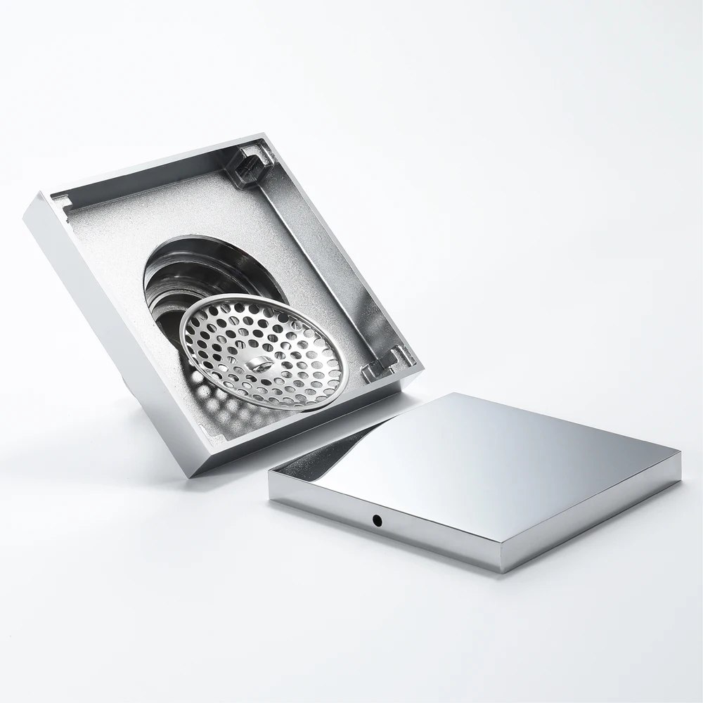 Floor Drain Square Large Panel Brass Chrome Bathroom Toilet Kitchen Balcony Drains Anti-Odor Water Wire Strainer Drain HIDEEP
Floor Drain Square Large Panel Brass Chrome Bathroom Toilet Kitchen Balcony Drains Anti-Odor Water Wire Strainer Drain HIDEEP