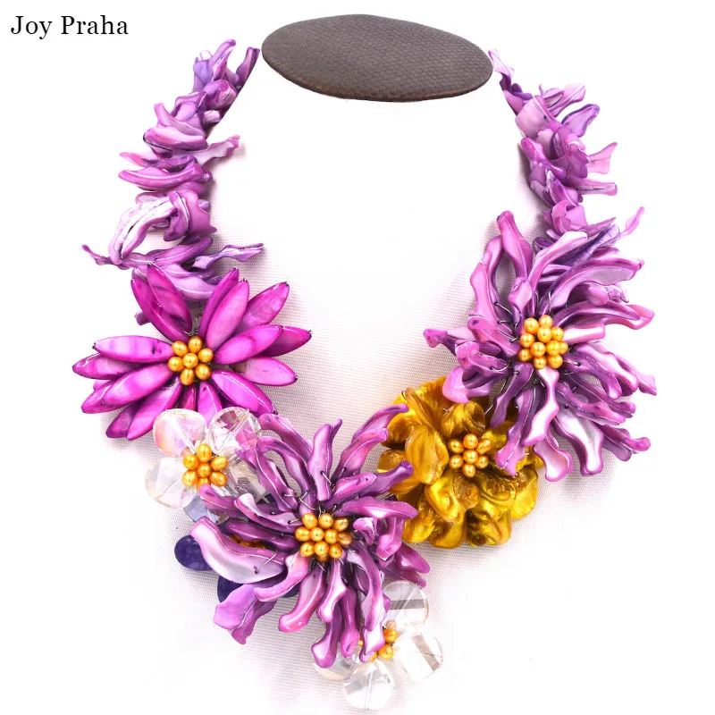 Natural pearl elegance purple shell necklace / Flower fashion party women necklace / wholesale dropshipping
Natural pearl elegance purple shell necklace / Flower fashion party women necklace / wholesale dropshipping