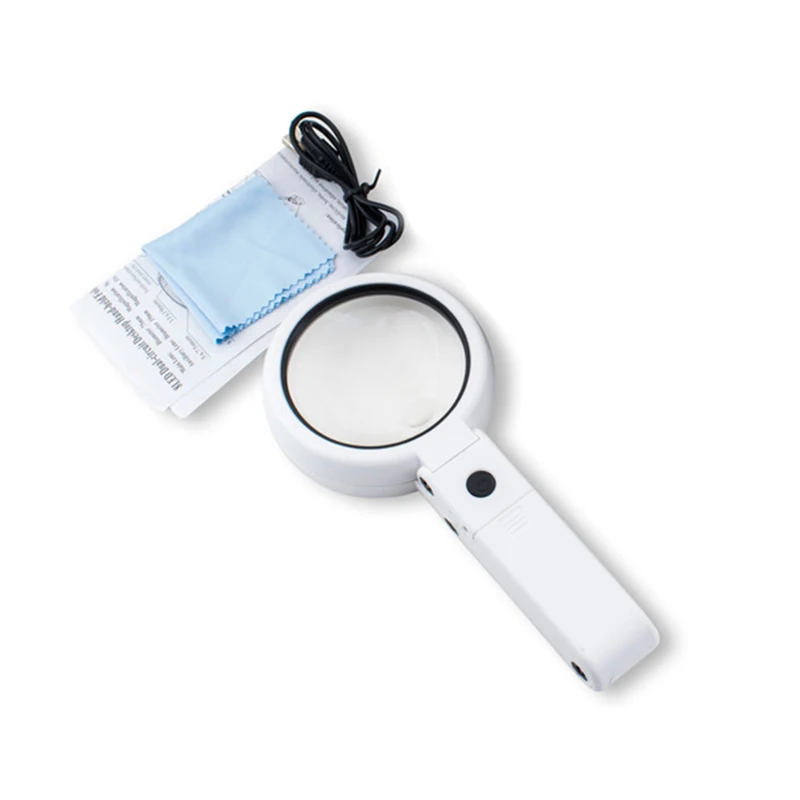 Magnifying Glass 10X Magnifier with 8 LED Lights Handheld and Stand for Seniors Reading Welding Jewelry Handicrafts GR5
Magnifying Glass 10X Magnifier with 8 LED Lights Handheld and Stand for Seniors Reading Welding Jewelry Handicrafts GR5