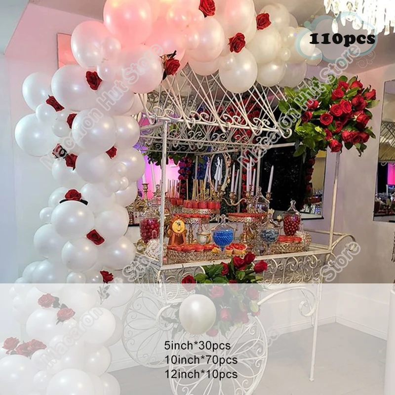110Pcs Pearl White Balloon Arch Garland Latex Confetti Balloon Wedding Bridal Birthday Party Welcome Decorations Baby Shower Kit
110Pcs Pearl White Balloon Arch Garland Latex Confetti Balloon Wedding Bridal Birthday Party Welcome Decorations Baby Shower Kit