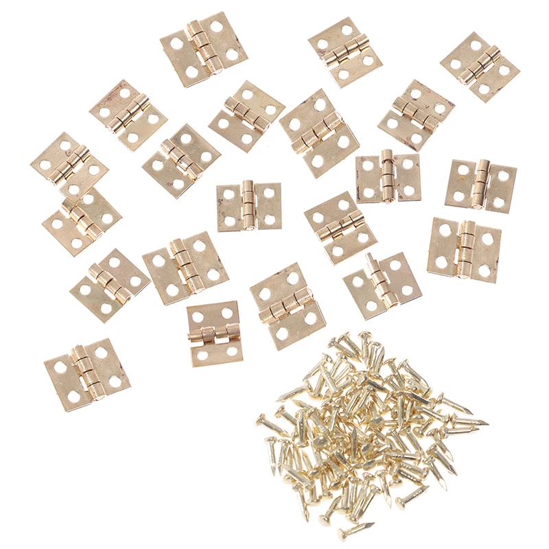 20pcs Mini 4-hole Cabinet Hinges Furniture Fittings Decorative Small Door Hinges With Nails For Furniture Hardware 8mm*10mm
20pcs Mini 4-hole Cabinet Hinges Furniture Fittings Decorative Small Door Hinges With Nails For Furniture Hardware 8mm*10mm