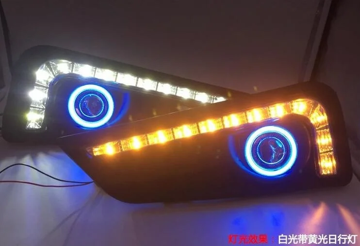 Osmrk LED DRL daytime running light + COB angel eye + projector fog lamp + yellow APP control for honda city 2015-2016
Osmrk LED DRL daytime running light + COB angel eye + projector fog lamp + yellow APP control for honda city 2015-2016