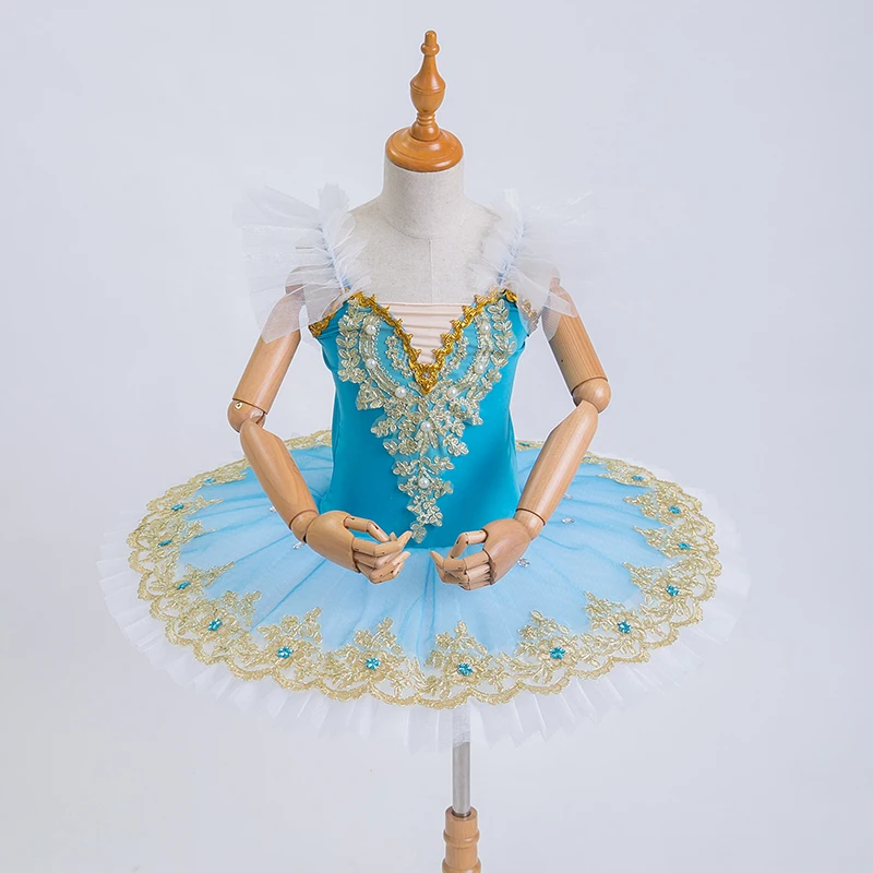 

Professional Ballet Tutus child Swan lake Ballet Dance Clothes girls Pancake tutu Child Ballerina Figure Skating Dress Outfits