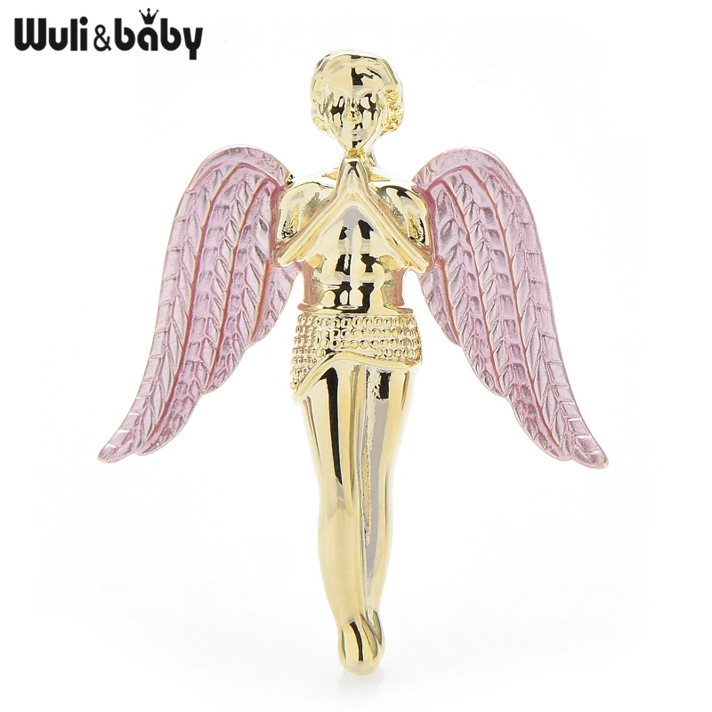 Женская Брошь с эмалью Wuli & baby волшебные Броши большими крыльями 3 цвета 2021 |