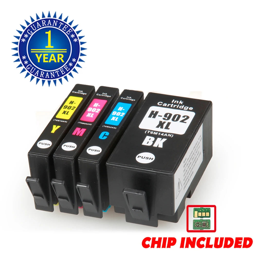 4 Pack 902XL 902 Ink Cartridge for HP Officejet Pro 6958 6960 6968 6970 6974 6975 6978 6979 OfficeJet 6950 6951 6954 6958 6962
4 Pack 902XL 902 Ink Cartridge for HP Officejet Pro 6958 6960 6968 6970 6974 6975 6978 6979 OfficeJet 6950 6951 6954 6958 6962