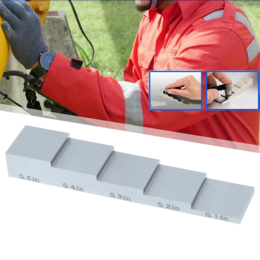 5 Steps Calibration Block Durable Tool Accessories Inspection Measuring Carbon Steel Portable Ultrasonic Thickness Gauge
5 Steps Calibration Block Durable Tool Accessories Inspection Measuring Carbon Steel Portable Ultrasonic Thickness Gauge
