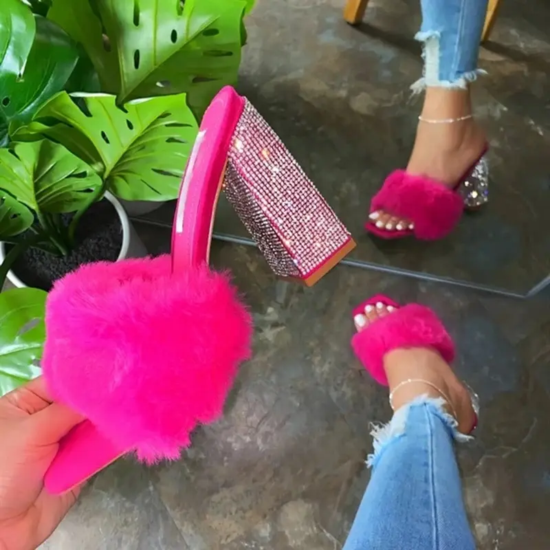 Heels Shoes For Women 2021 Ladies Sandals Fashion Cute Plush Fluffy High Heels Woman Pumps Party Platform Shoes Sandalias
Heels Shoes For Women 2021 Ladies Sandals Fashion Cute Plush Fluffy High Heels Woman Pumps Party Platform Shoes Sandalias