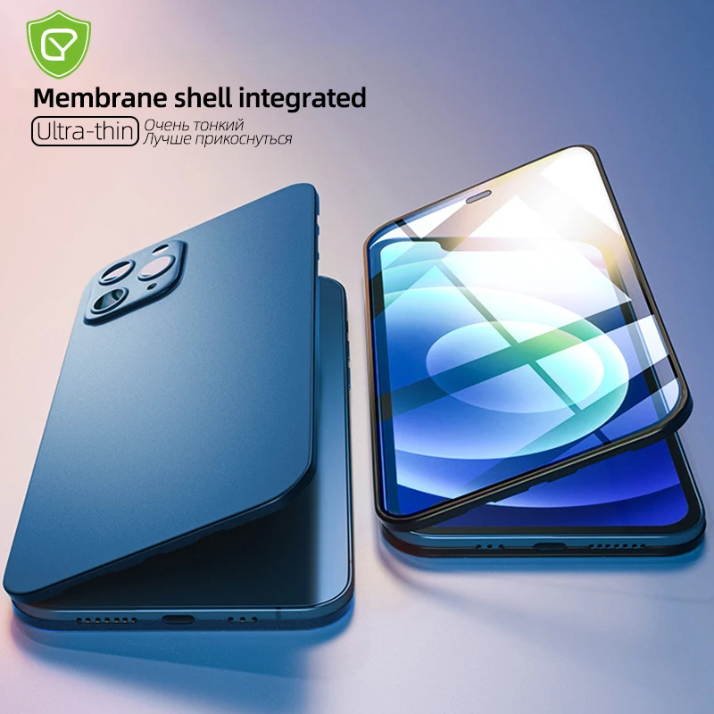 Защитный чехол для iPhone 12 Pro Max, 11, ультратонкий, с закаленным стеклом, 2 в 1, 360
Защитный чехол для iPhone 12 Pro Max, 11, ультратонкий, с закаленным стеклом, 2 в 1, 360