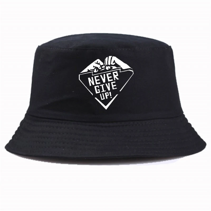 Fashion hat Never Give Up fist Letter print bucket hat Sun Visor Fishing Fisherman Hat
Fashion hat Never Give Up fist Letter print bucket hat Sun Visor Fishing Fisherman Hat