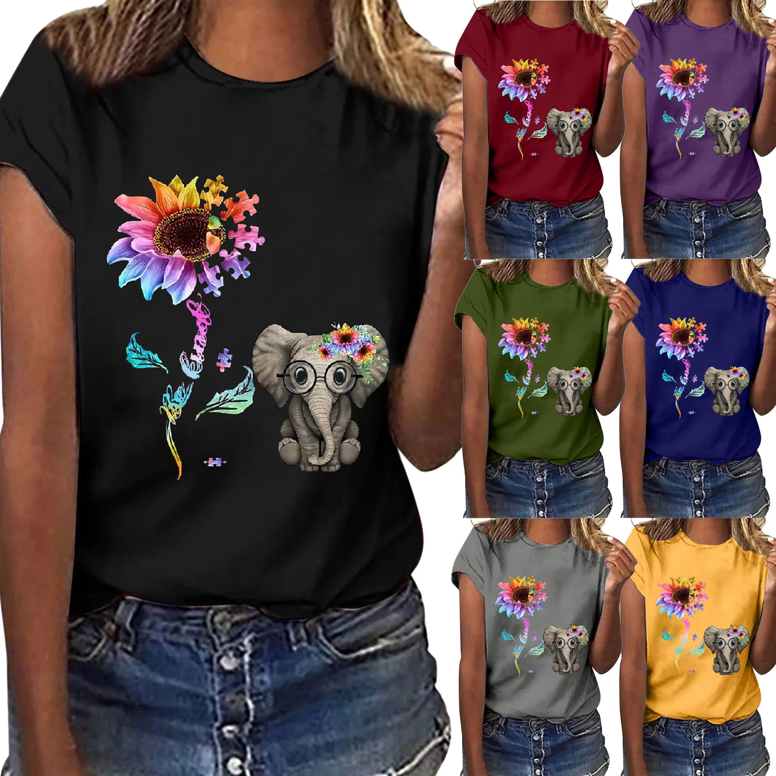 73 Women Short Sleeve T-Shirt Casual Flowers Printing Short Sleeves Top Fashion O-Neck Loose T-Shirt Summer Tee Tops camisetas
73 Women Short Sleeve T-Shirt Casual Flowers Printing Short Sleeves Top Fashion O-Neck Loose T-Shirt Summer Tee Tops camisetas