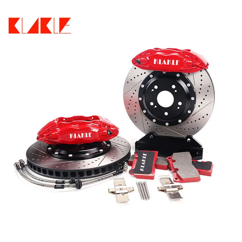 

KLAKLE F40 Disc Caliper Auto Brake Calipers 4 Big Piston 330*28MM Brake Disc Racing Using Pads For Mitsubishi V93