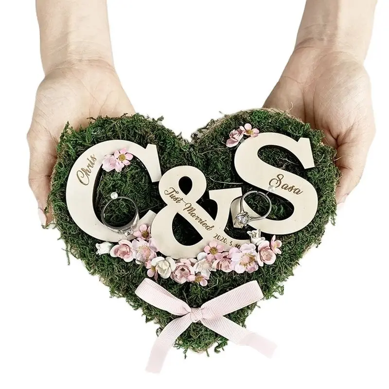 Custom Letter Heart Shaped Lawn Ring Holder Pillow Wedding Box Baby Shower Party Decoration Bridesmaid Gift
Custom Letter Heart Shaped Lawn Ring Holder Pillow Wedding Box Baby Shower Party Decoration Bridesmaid Gift