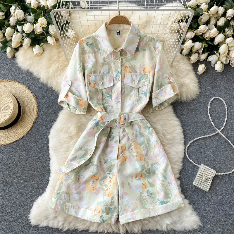 Women New Fashion Summer Wear Slim Short Sleeve Printed Loose Wide-leg Jumpsuits Sexy Elegant Playsuits Overalls T264
Women New Fashion Summer Wear Slim Short Sleeve Printed Loose Wide-leg Jumpsuits Sexy Elegant Playsuits Overalls T264