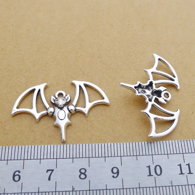Подвески для изготовления ювелирных изделий, Полые Подвески в форме летучей мыши, античное серебро, 23x33 мм, 10 шт.
Подвески для изготовления ювелирных изделий, Полые Подвески в форме летучей мыши, античное серебро, 23x33 мм, 10 шт.