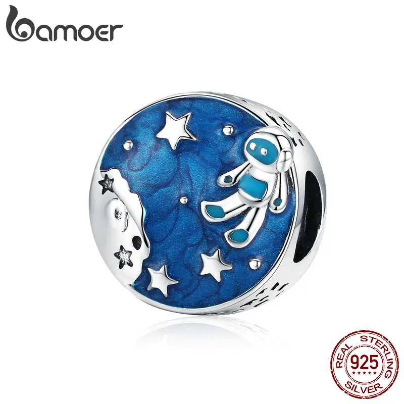 BAMOER Blue Enamel Round Beads Silver 925 Space Galaxy Astronaut Charm fit for European Fashion Brand Bracelet 3mm SCC1148
BAMOER Blue Enamel Round Beads Silver 925 Space Galaxy Astronaut Charm fit for European Fashion Brand Bracelet 3mm SCC1148