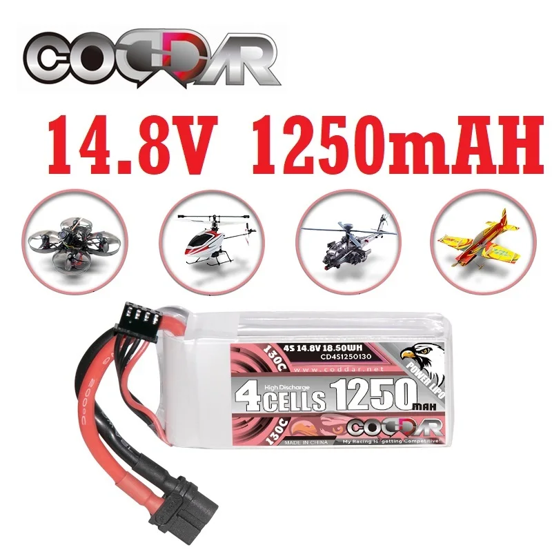 Оригинальный CODDAR 1250mAh 4S 14,8 V 130C/260C твердый корпус LiPo LiHV Аккумулятор для 1:8 1/8 RC Car Four Drive Off-Road Boat
Оригинальный CODDAR 1250mAh 4S 14,8 V 130C/260C твердый корпус LiPo LiHV Аккумулятор для 1:8 1/8 RC Car Four Drive Off-Road Boat