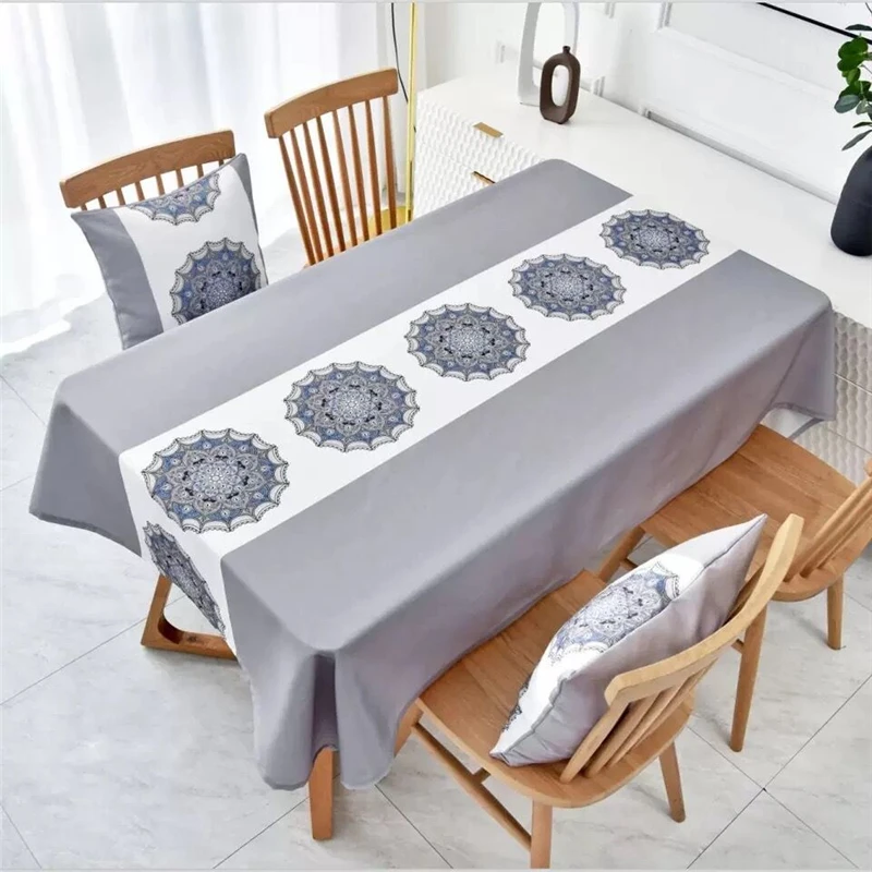Northern Europe Tablecloth Waterproof Oilproof Dining Table Bohemian Outdoor Party Pattern Table Cover
Northern Europe Tablecloth Waterproof Oilproof Dining Table Bohemian Outdoor Party Pattern Table Cover