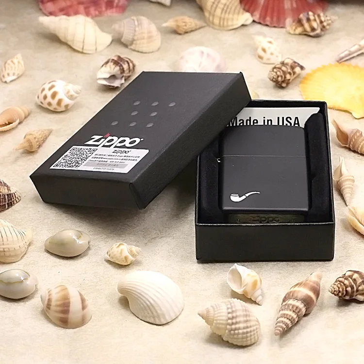 Genuine Zippo oil lighter Black matte pipe cigarette Kerosene lighters With anti-counterfeiting code218PL
Genuine Zippo oil lighter Black matte pipe cigarette Kerosene lighters With anti-counterfeiting code218PL