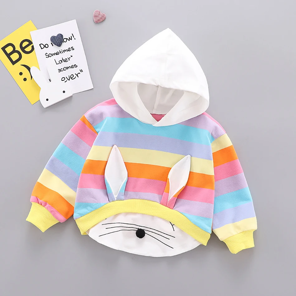 1-4 Years Children Hoodies Sweatshirts Baby Girl Autumn Winter Cartoon Rabbit Ears Print Warm Clothing Girl Hoodies Sweatshirts
1-4 Years Children Hoodies Sweatshirts Baby Girl Autumn Winter Cartoon Rabbit Ears Print Warm Clothing Girl Hoodies Sweatshirts