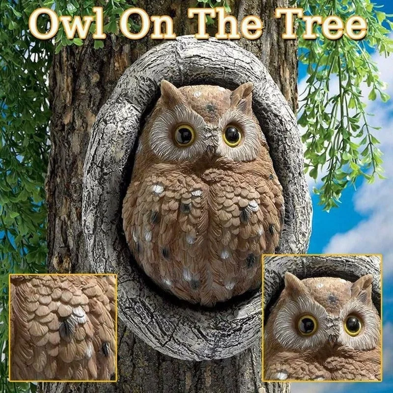 Owl In The Tree Statue Statue Resin Garden Courtyard Decoration Ornaments Home Garden Pastoral Courtyard Bird Repellent Crafts
Owl In The Tree Statue Statue Resin Garden Courtyard Decoration Ornaments Home Garden Pastoral Courtyard Bird Repellent Crafts