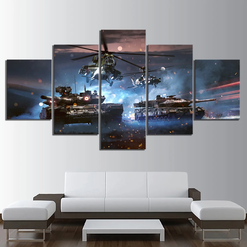 HD Prints Canvas Wall Art Painting Posters 5 Panel Battlefield 5 Video Game Aircraft And Tanks Military Modern Home Decoration
HD Prints Canvas Wall Art Painting Posters 5 Panel Battlefield 5 Video Game Aircraft And Tanks Military Modern Home Decoration