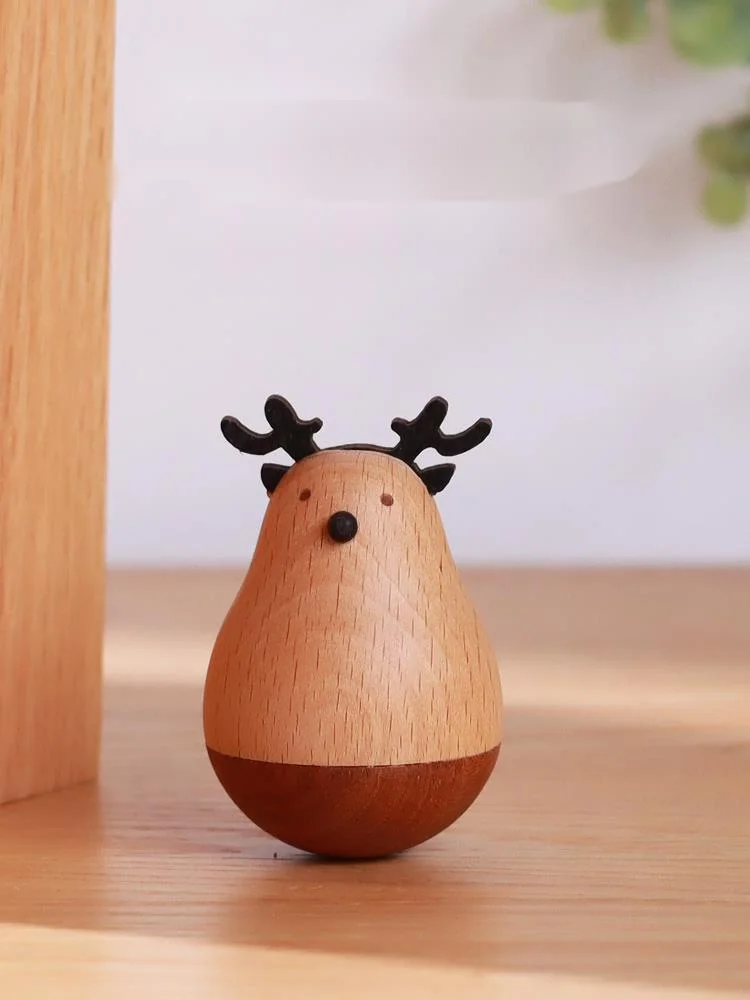 Birthday Gift For Child Natural Wood Crafts Cute Animal Statue Funny Tumbler Spinning Top Ornament Girl's Desktop Decor Kids Toy
Birthday Gift For Child Natural Wood Crafts Cute Animal Statue Funny Tumbler Spinning Top Ornament Girl's Desktop Decor Kids Toy