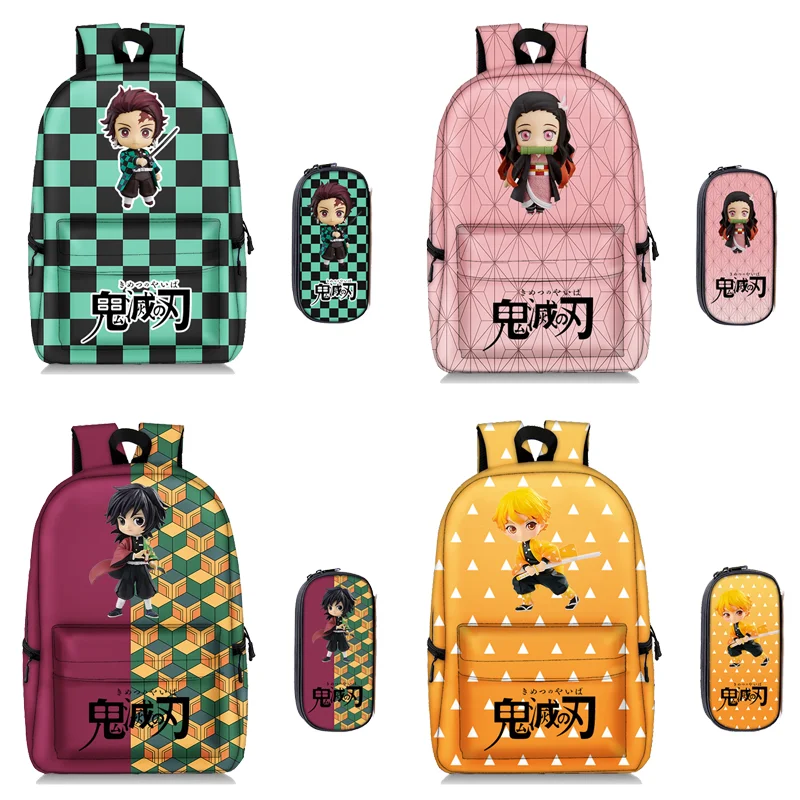 2pcs New Anime Schoolbag Students School Backpack Demon Slayer Travel Mochilas Mujer Bookbags for Teenage Girl&Boy Kids Backpack 
2pcs New Anime Schoolbag Students School Backpack Demon Slayer Travel Mochilas Mujer Bookbags for Teenage Girl&Boy Kids Backpack