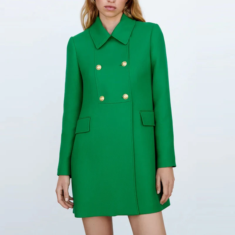 WXWT Women Elegant Solid Long Wool Coat Long Sleeve Loose Pocket 2021 Autumn Winter Female Parkas Coat Jacket OZZ1268
WXWT Women Elegant Solid Long Wool Coat Long Sleeve Loose Pocket 2021 Autumn Winter Female Parkas Coat Jacket OZZ1268