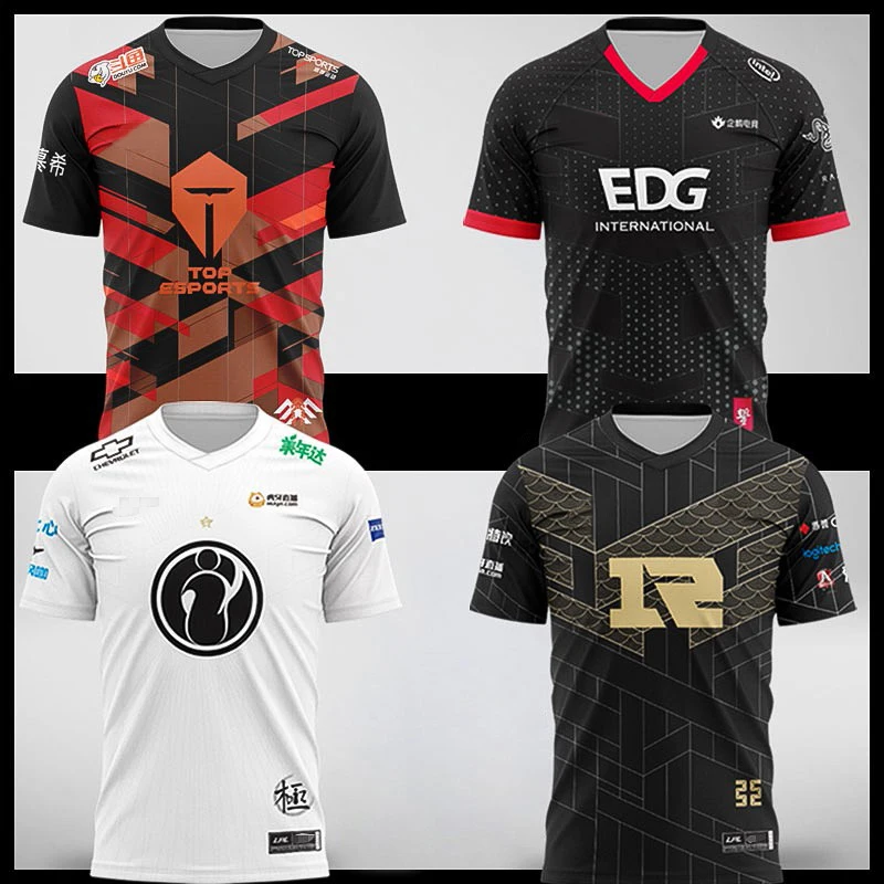Футболка LOL LPL 2021 Джерси для киберспорта FPX TES JDG SN IG RNG EDG игрока униформа команды