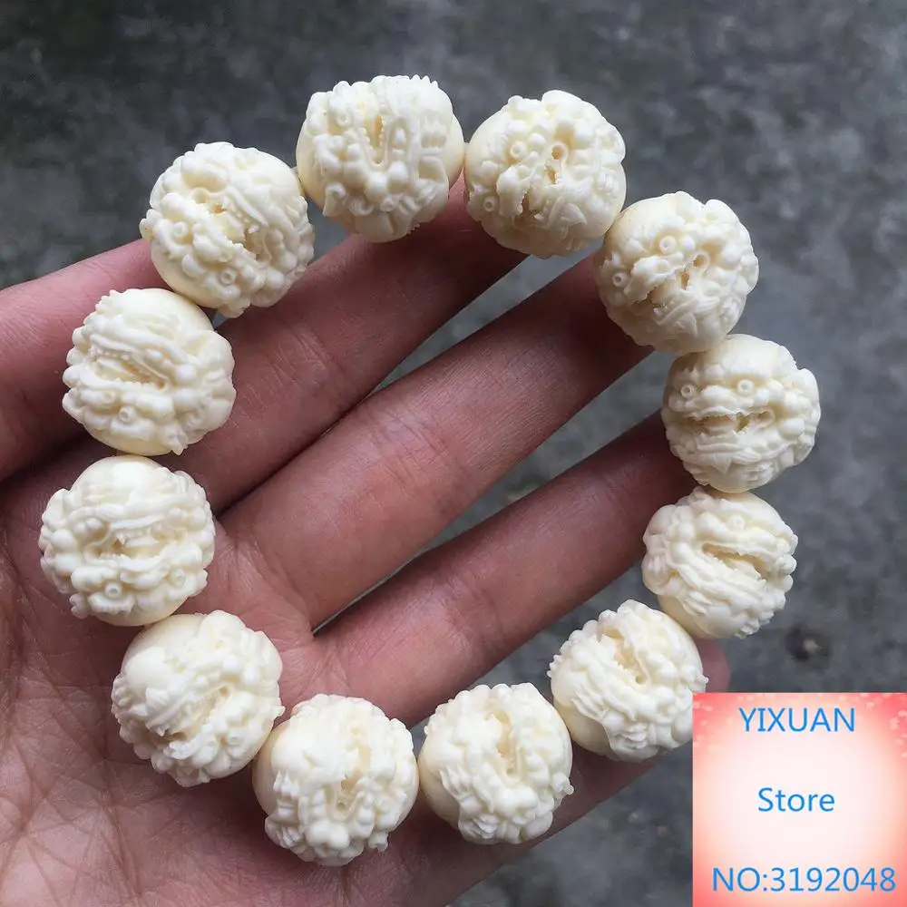 Ivory fruit hand string Buddha bead bracelet holding men's stationery fortune transfer Bodhi accessories DIY
Ivory fruit hand string Buddha bead bracelet holding men's stationery fortune transfer Bodhi accessories DIY